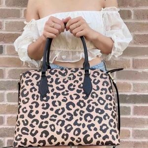 Kate Spade ♠️ Leopard Print Satchel Purse